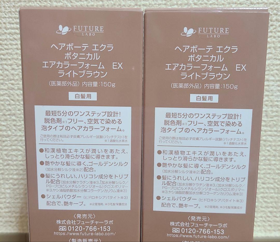 ボタニカルエアカラーフォーム EX ライトブラウン 2本セット