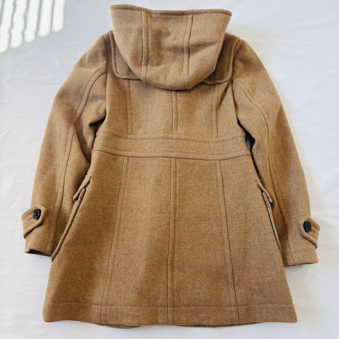 バーバリー ダッフルコート ノバチェック フード　ベージュ 40 Lサイズ