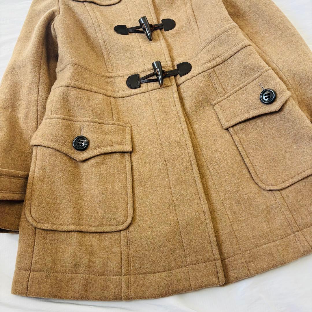 バーバリー ダッフルコート ノバチェック フード　ベージュ 40 Lサイズ