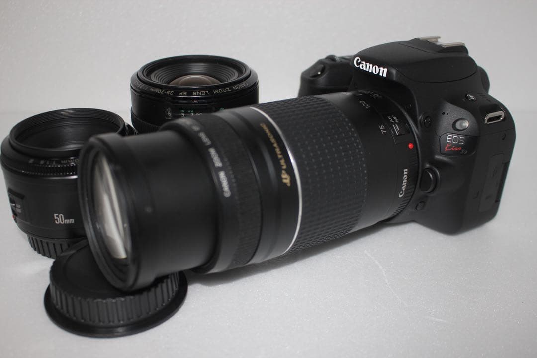 極上品☆canon kiss x9 標準&望遠&単焦点トリプルレンズセット