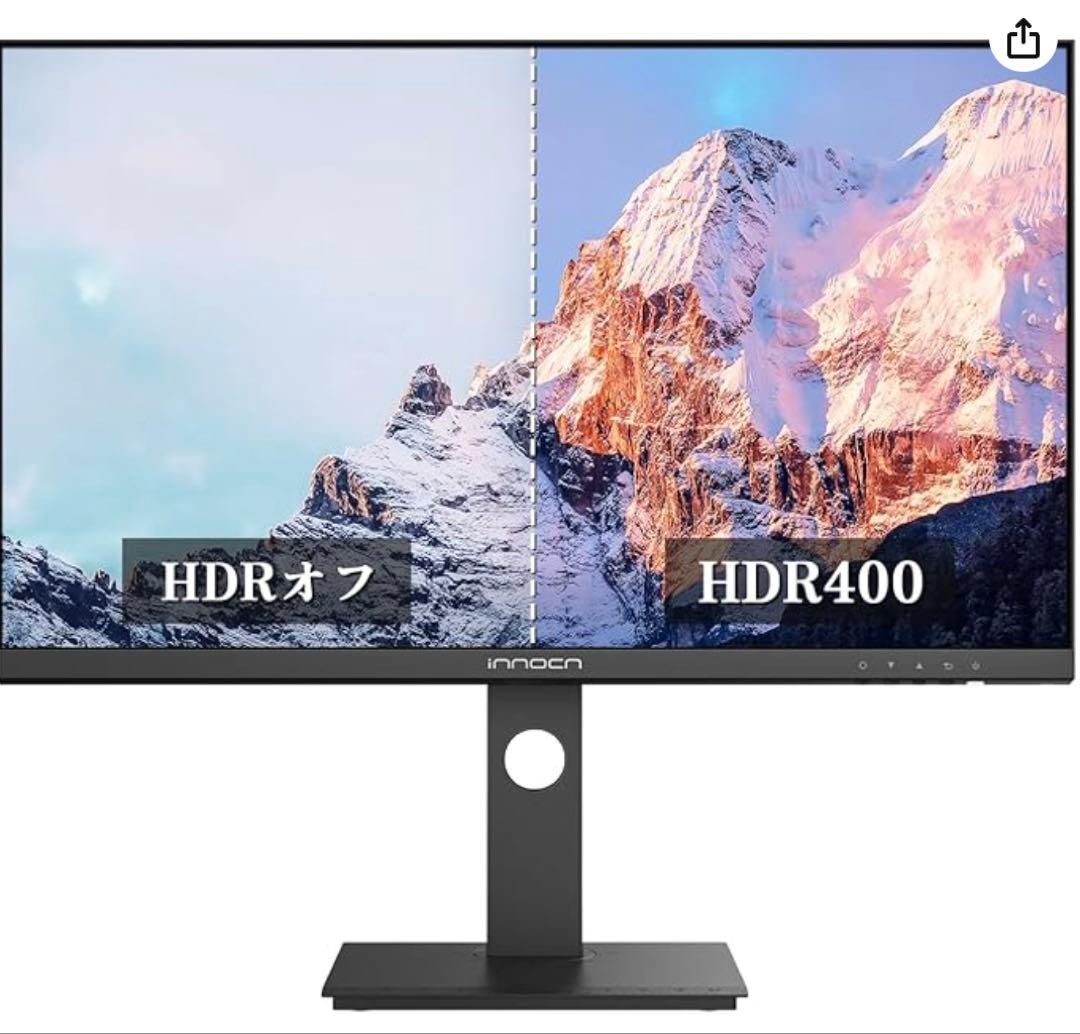 4k 27インチUSB-C 65W対応モニター HDR400