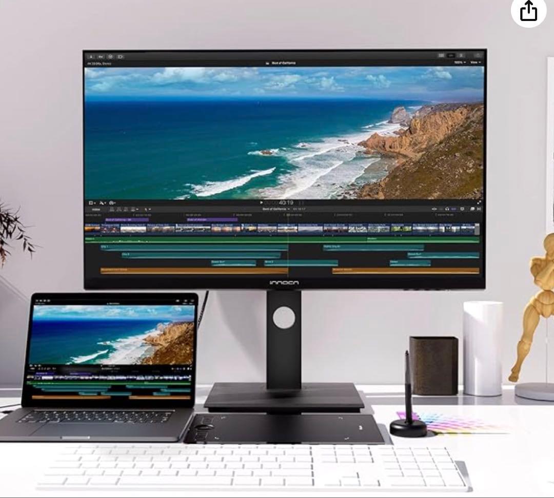 4k 27インチUSB-C 65W対応モニター HDR400