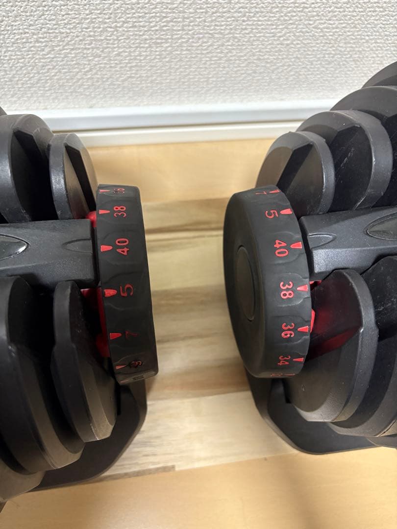 ②可変式ダンベル 最大40kg