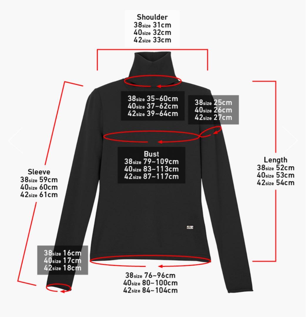 【新品タグ付✨現行品】デイジーリン ウォッシャブルオードリーハイネック 黒 40