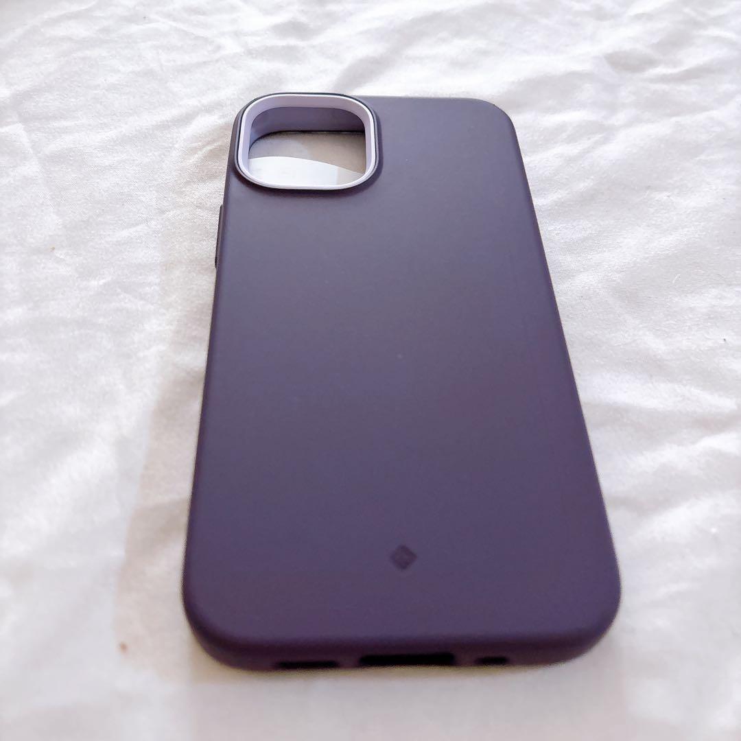 ☆iPhone 12 mini ケース 紫色 シリコン サラサラ アイフォン
