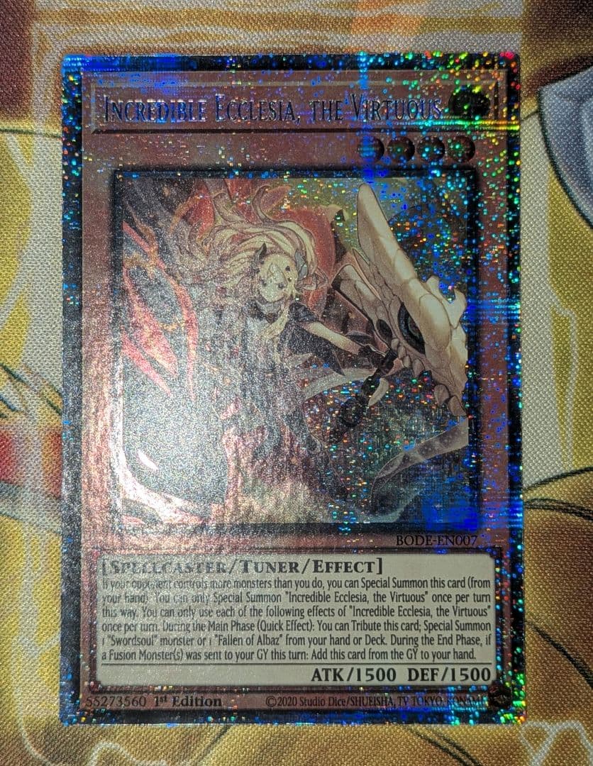 【希少】遊戯王 白の聖女エクレシア　スターライトレア　英語版　美品　1st