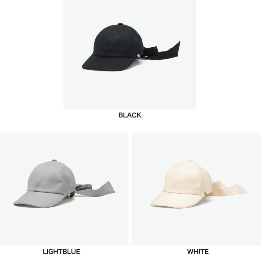 新品 カシラ リボンキャップ ホワイト