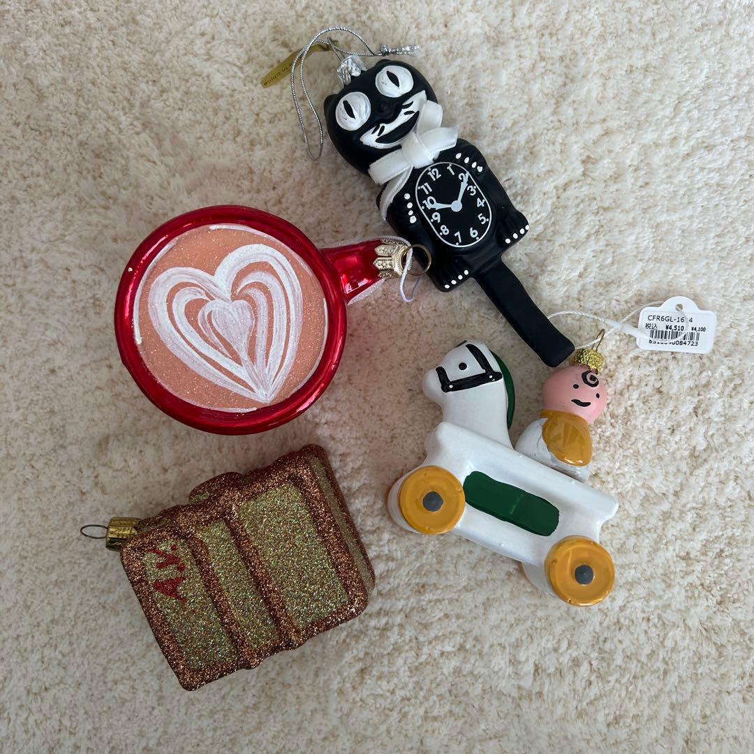 アスティエ・ド・ヴィラット　クリスマスオーナメント　まとめ売り　4点