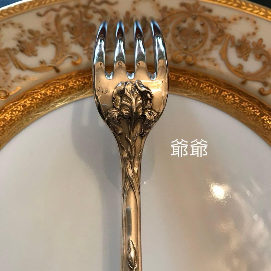 Puiforcat ピュイフォルカ／「アイリス」純銀製 フォーク２本