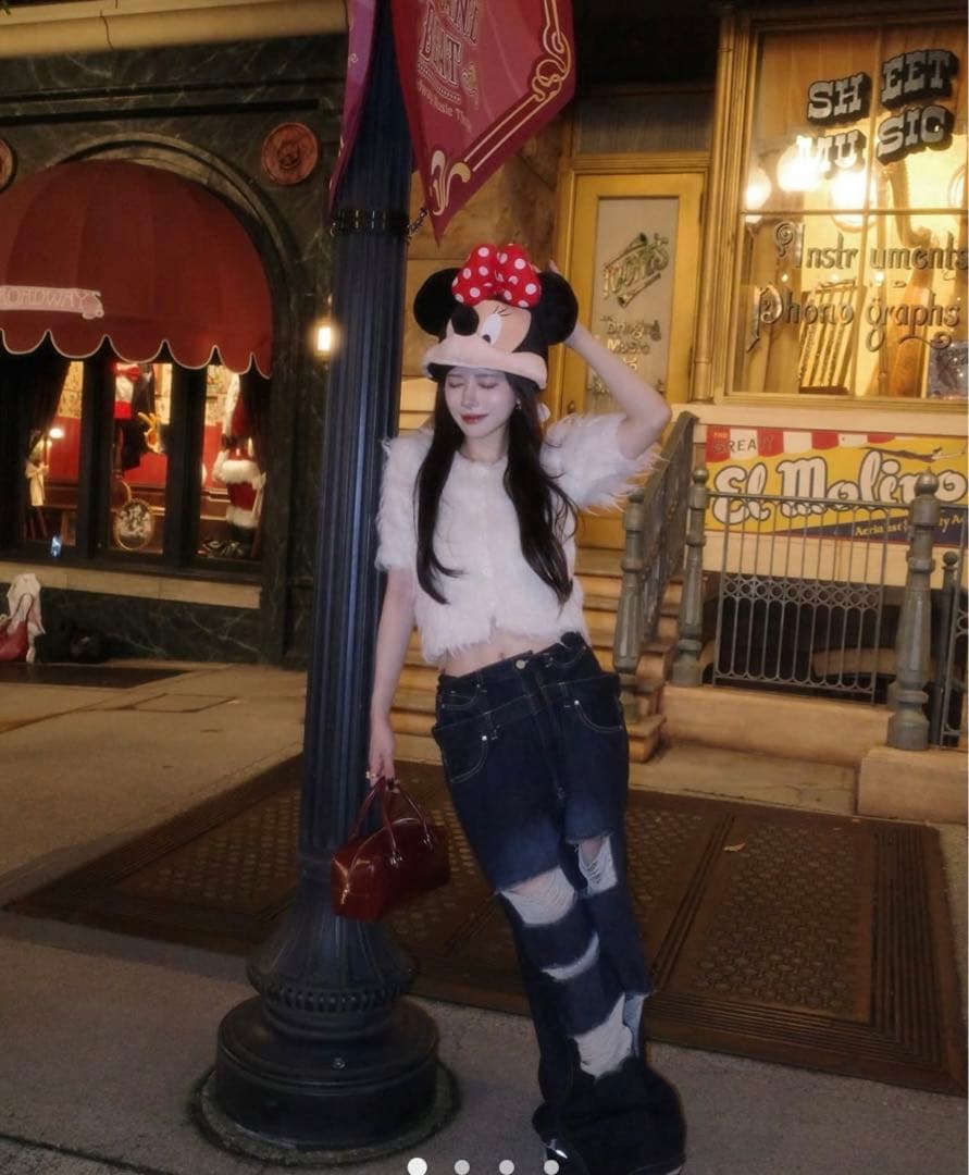 パンツ THE TOE Lexington double belt denimpants