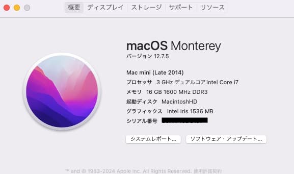 Mac mini Core i7 3.0Ghz 16Gb 新品 SSD 1Tb