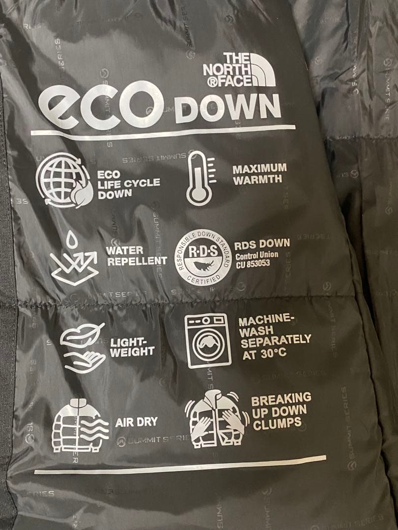 【タグ付THE NORTH FACE サミットロングダウン L 黒NC1DQ99