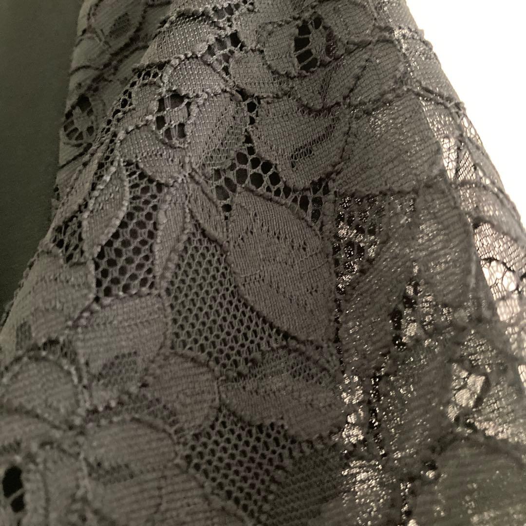 タグ付美品　レリアン9号　 洗えるブラックフォーマルワンピース