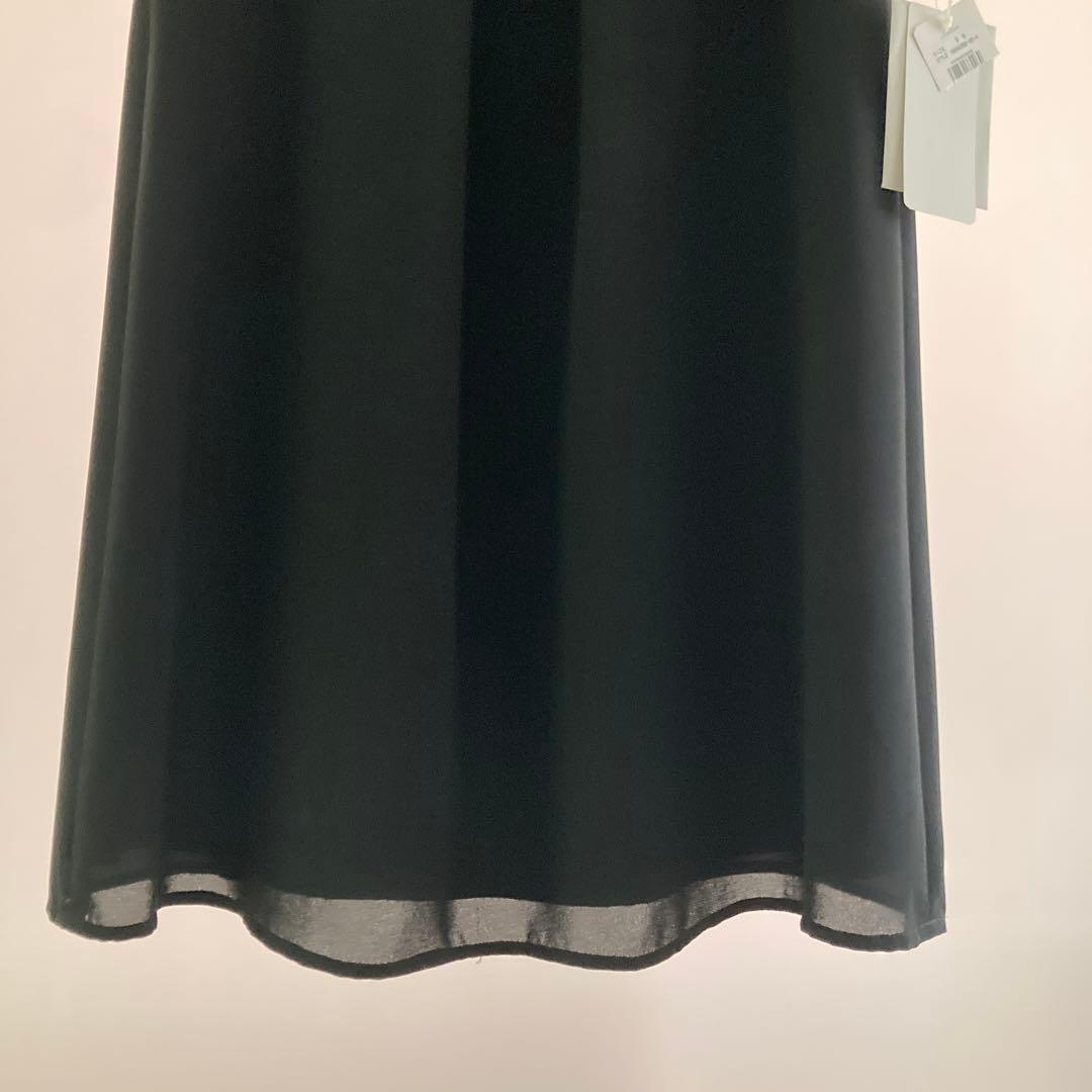 タグ付美品　レリアン9号　 洗えるブラックフォーマルワンピース