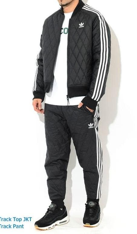 アディダス キルティング ジャージ ブルゾン セットアップ