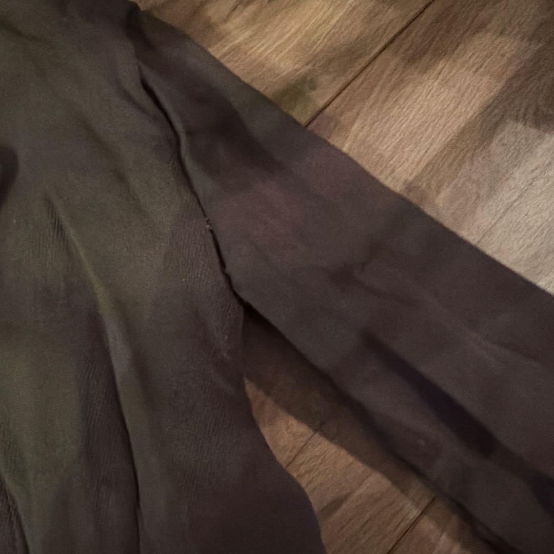 コムデギャルソン　縮絨　カーキ色　ジャケット