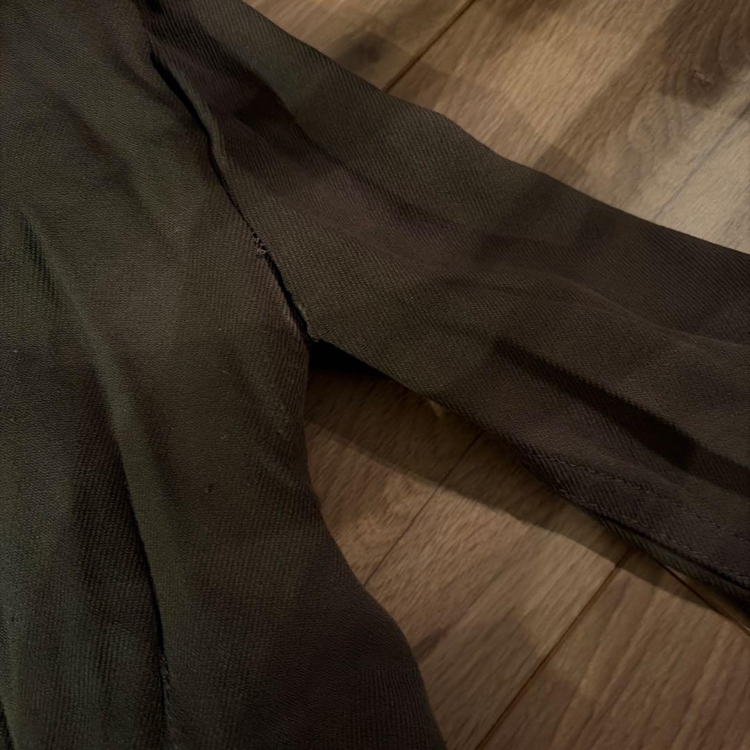 コムデギャルソン　縮絨　カーキ色　ジャケット