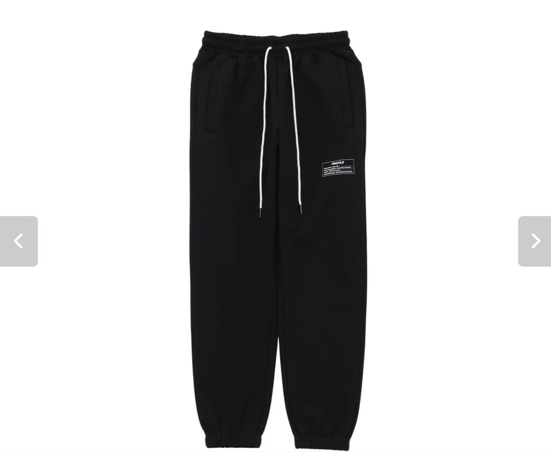 萩原祐介さんコラボ　セットアップ　PROFILE 黒 Lサイズ