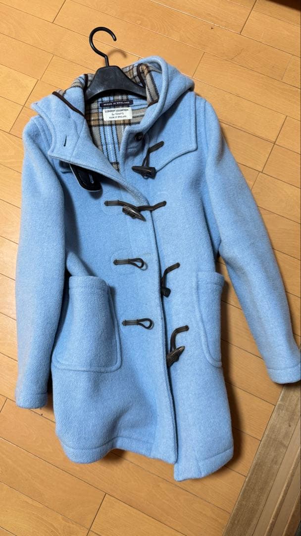 再び値下げ　LONDON TRADITION ダッフルコート 水色