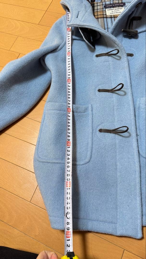 再び値下げ　LONDON TRADITION ダッフルコート 水色