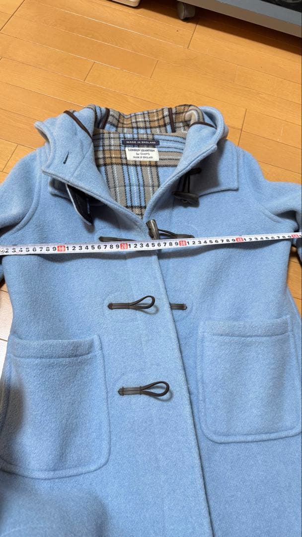 再び値下げ　LONDON TRADITION ダッフルコート 水色