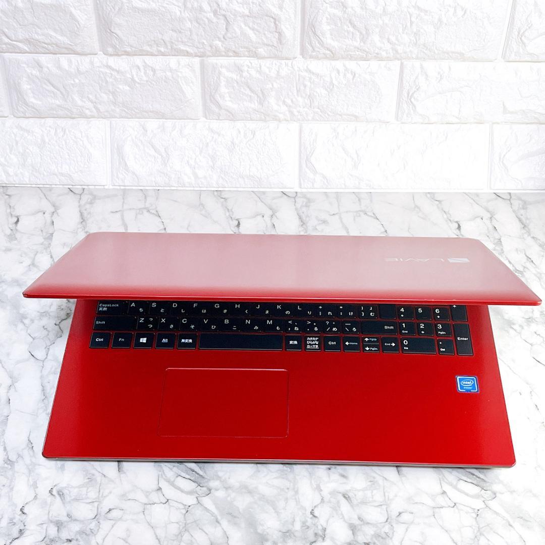 限定特価✨Windows11✨贅沢1TB✨すぐ使えるノートパソコン赤✨カメラ薄型