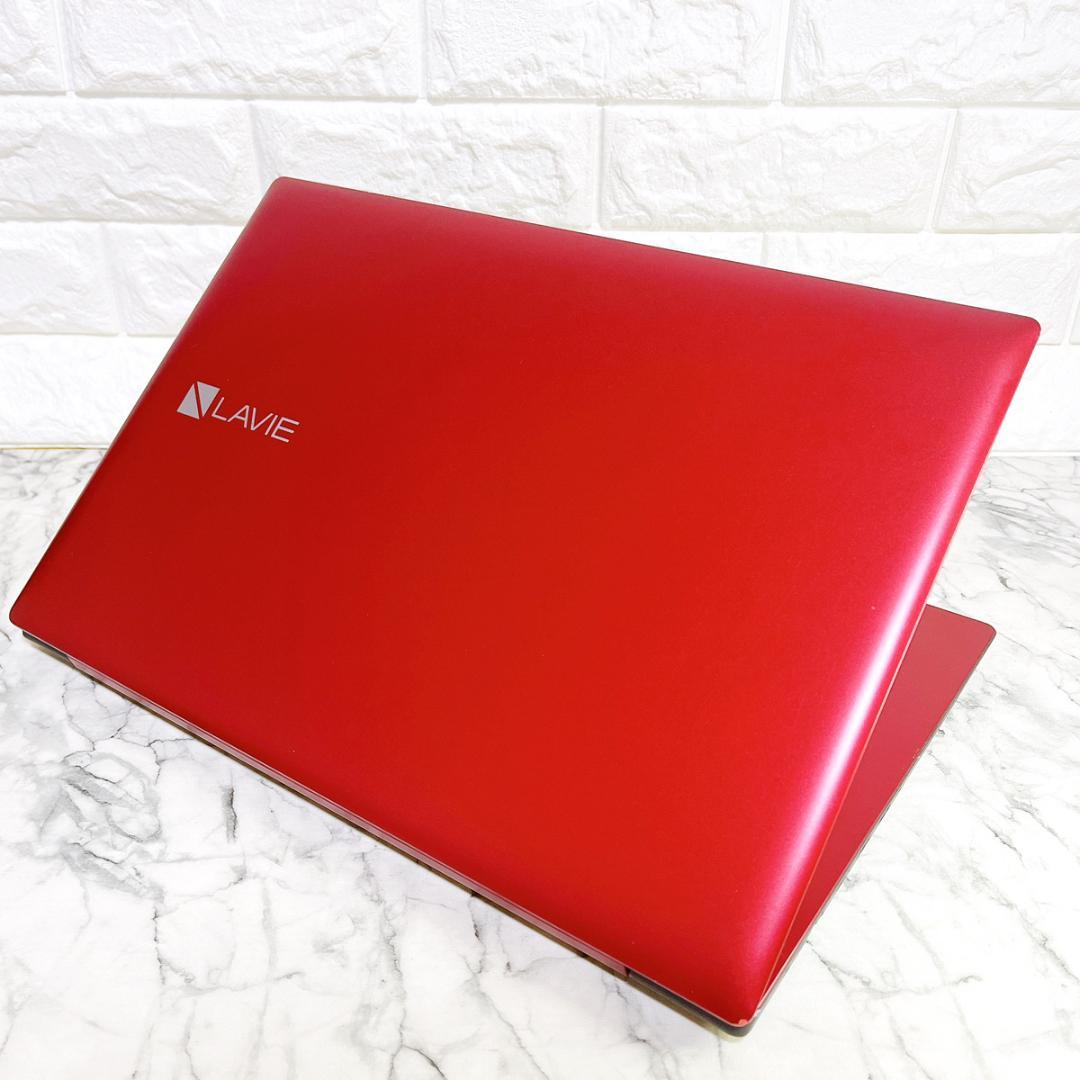 限定特価✨Windows11✨贅沢1TB✨すぐ使えるノートパソコン赤✨カメラ薄型