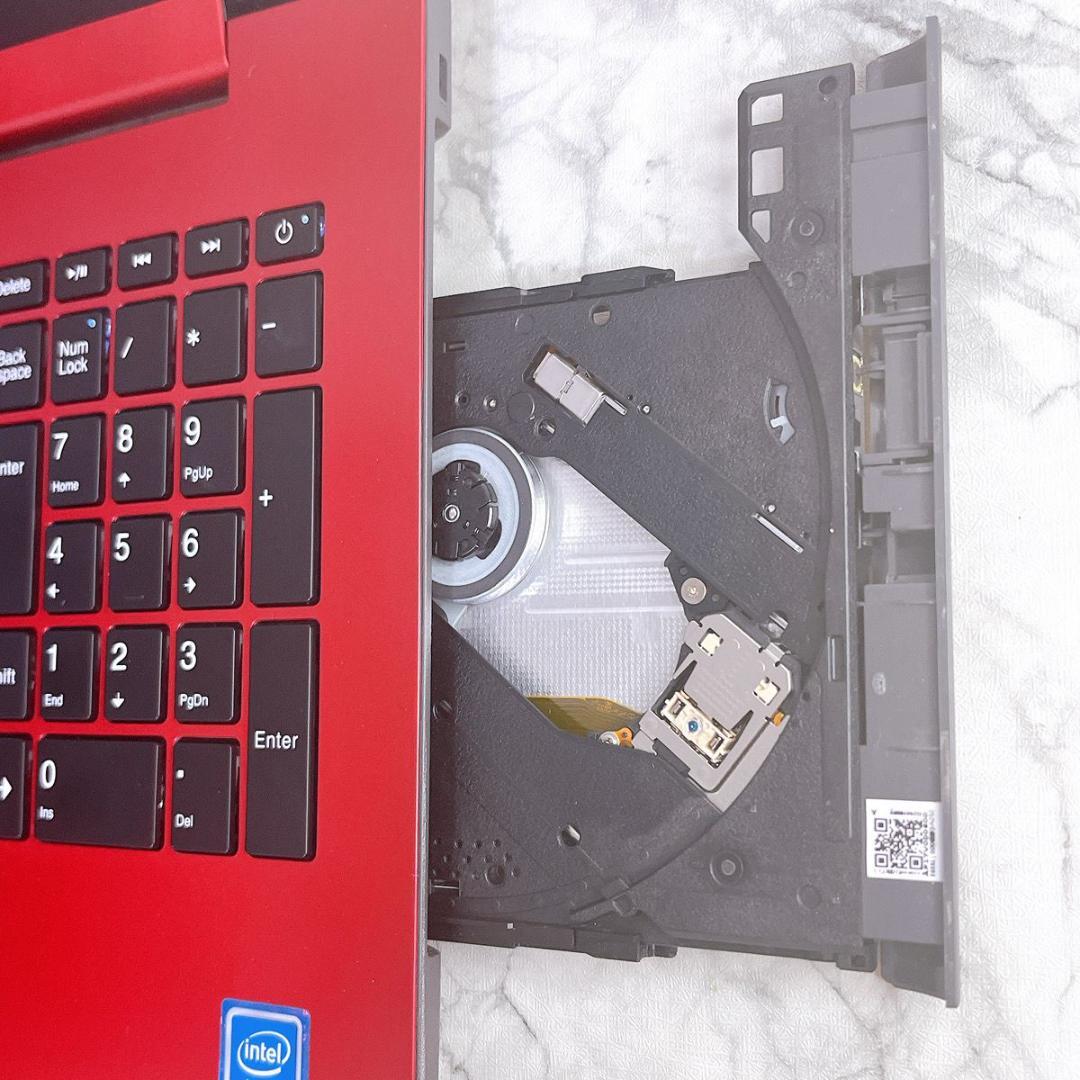 限定特価✨Windows11✨贅沢1TB✨すぐ使えるノートパソコン赤✨カメラ薄型