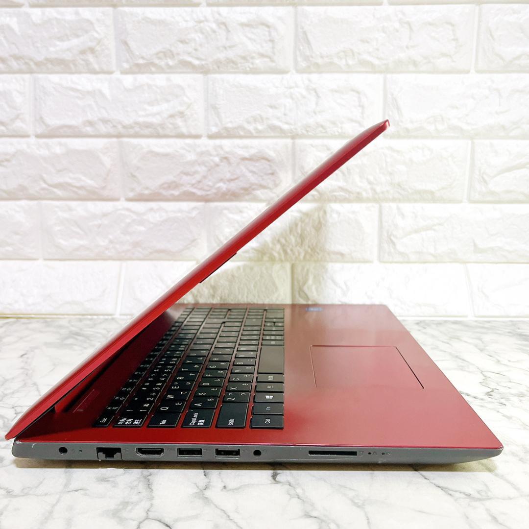 限定特価✨Windows11✨贅沢1TB✨すぐ使えるノートパソコン赤✨カメラ薄型