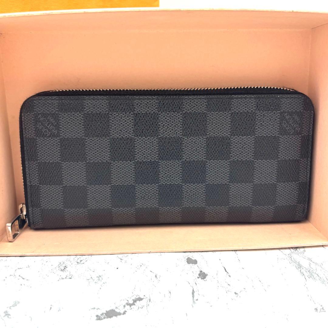 【新品仕様】 ルイヴィトン ダミエ グラフィット ヴェルティカル 長財布
