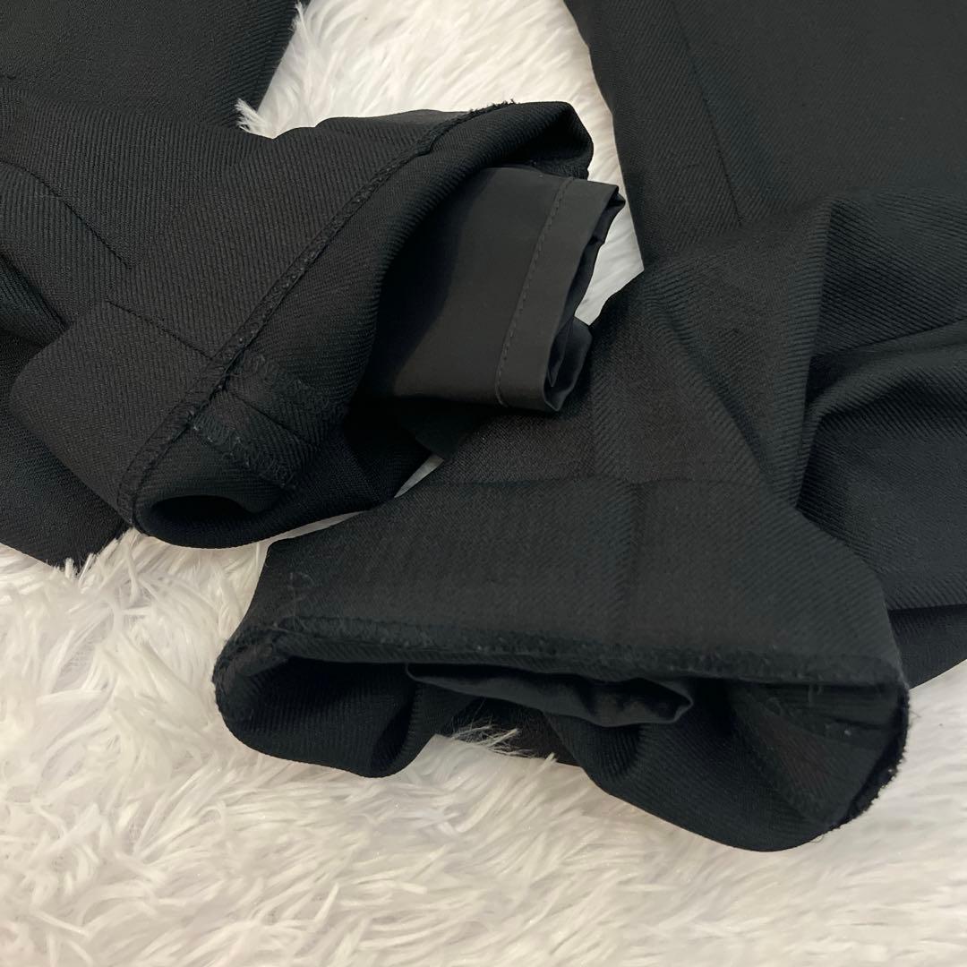 【美品】ICB　洗える ノーカラージャケット　セットアップ　パンツ　スーツ　L