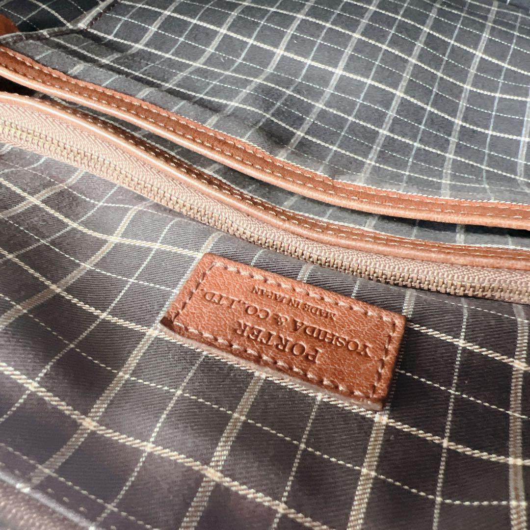 希少✨PORTER ヘリテージ トートバッグ レザー　ブラウン　肩掛け　A4