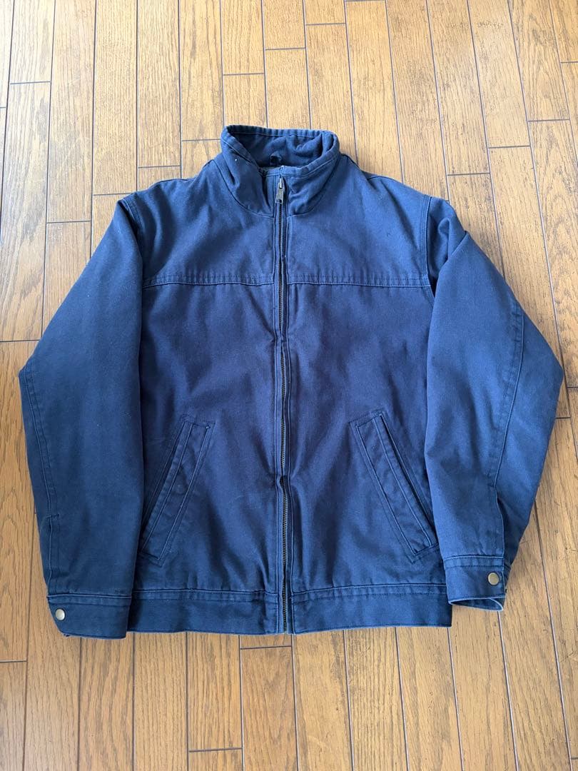 古着 ワークジャケット 90s 短丈 ネイビー