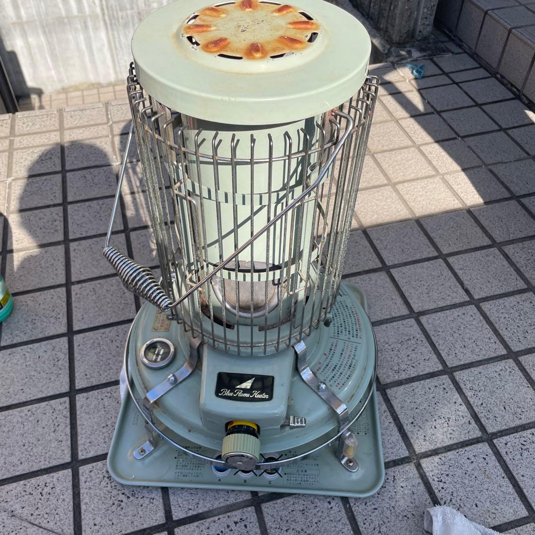 おまめさん専用です。ブルーフレームヒーター BF3902 グリーン色　ジャンク品