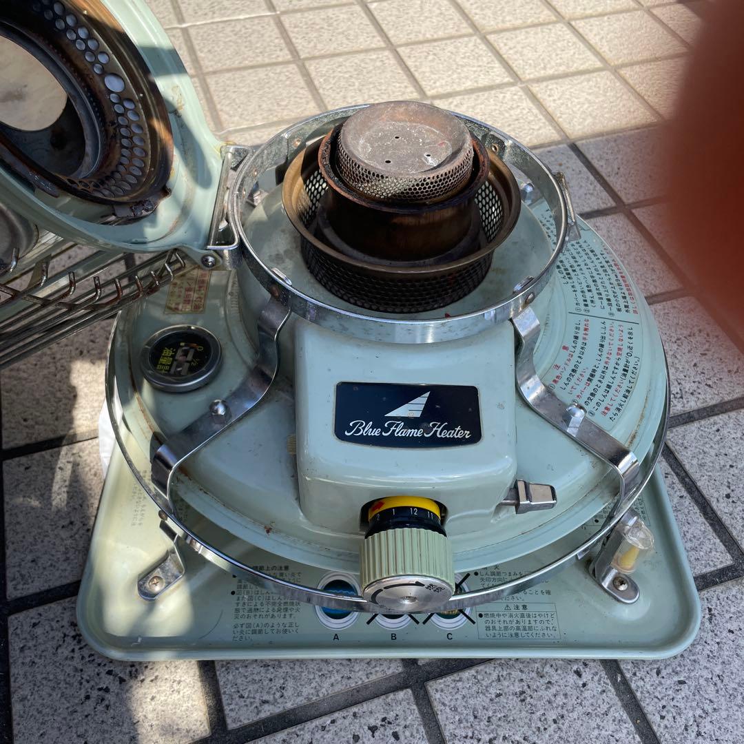 おまめさん専用です。ブルーフレームヒーター BF3902 グリーン色　ジャンク品