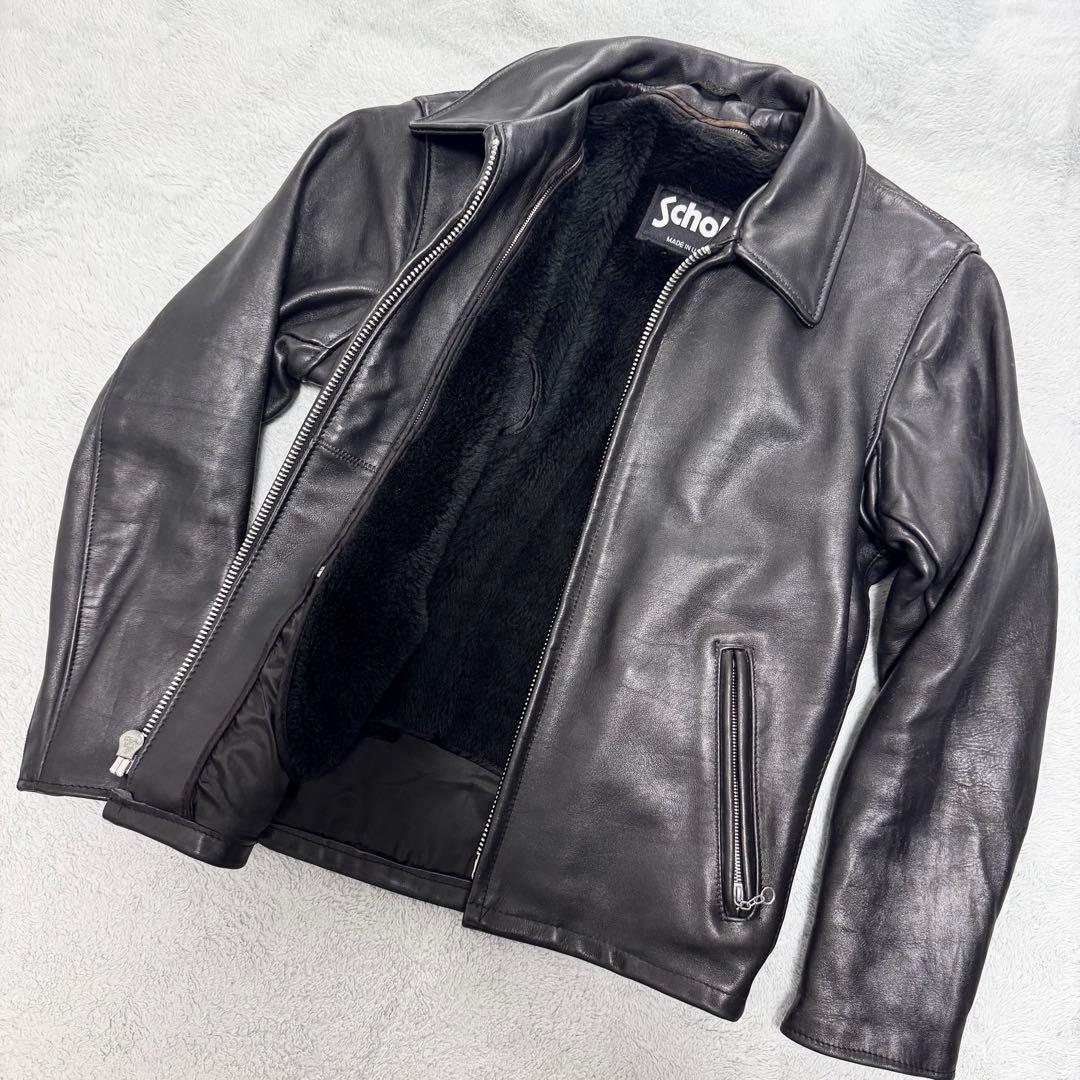 ショット 652 ライダース トラッカージャケット ボアライナー 36