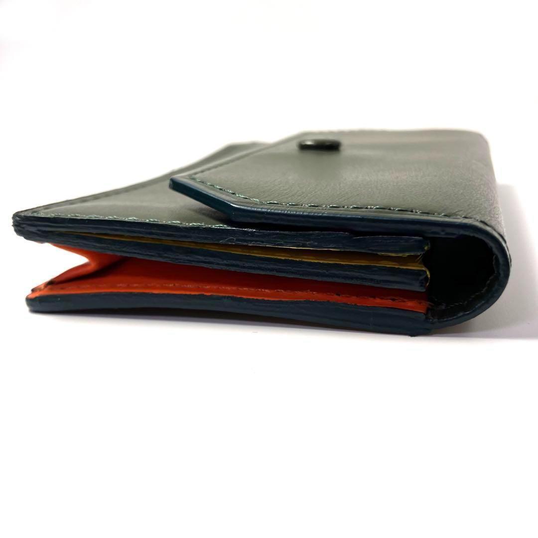 ✨新品✨ポールスミス✨グリーン✨ボタン付き✨名刺入れ✨PaulSmith✨未使用
