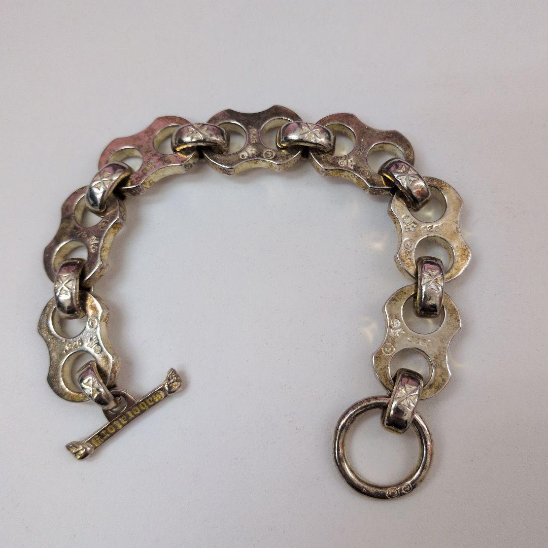 虎*ん様 シルバー925刻印 Gaboratory？ チェーンブレスレット　87