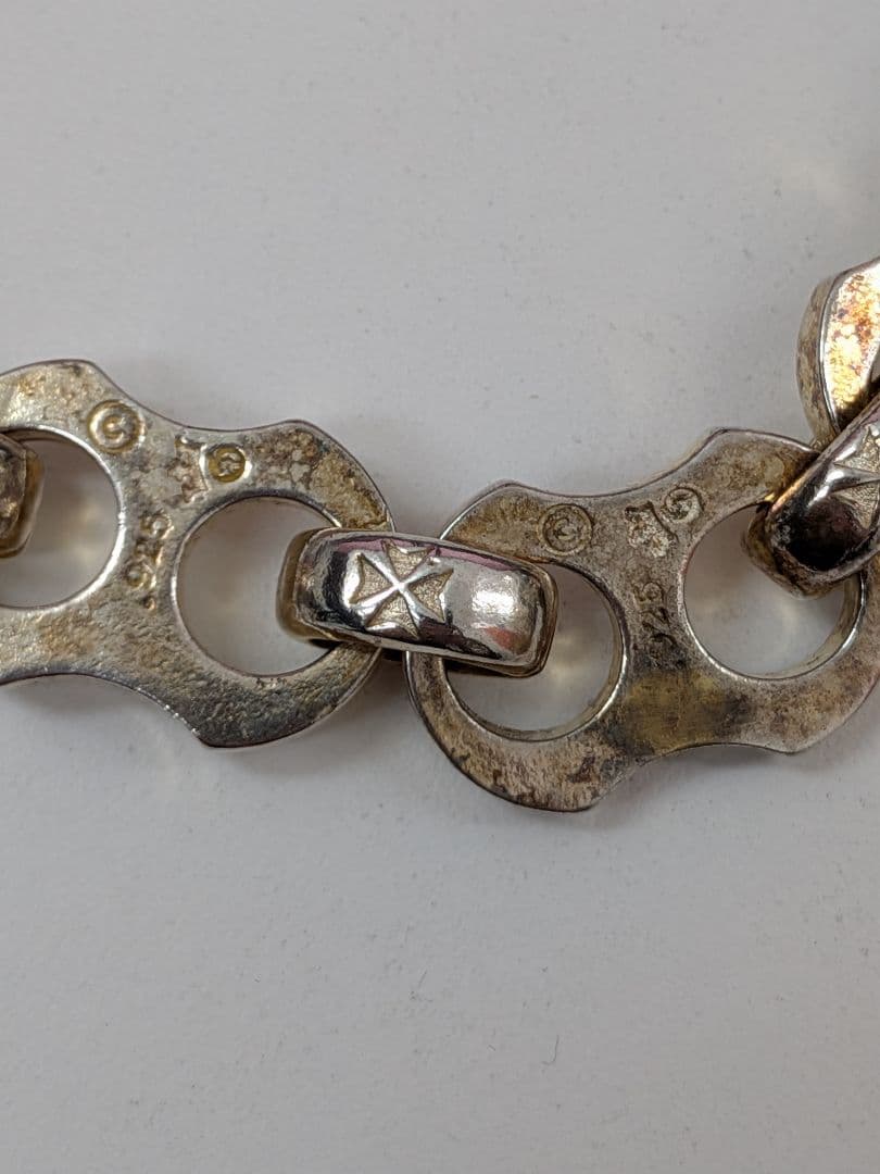 虎*ん様 シルバー925刻印 Gaboratory？ チェーンブレスレット　87