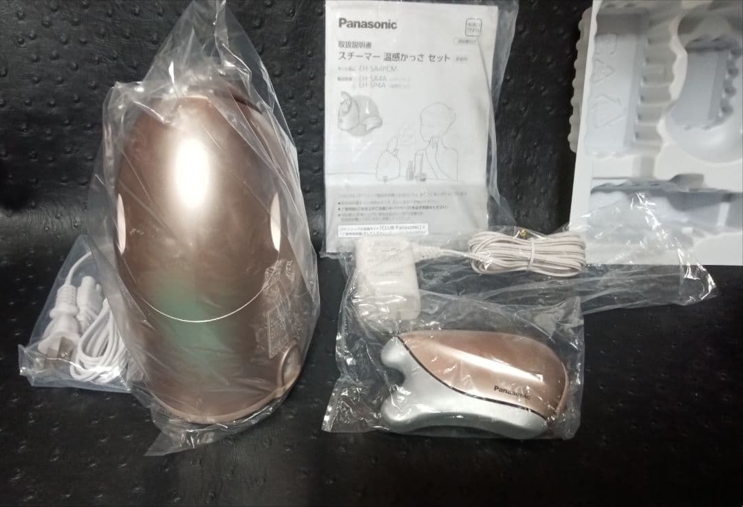 パナソニック スチーマー ナノケア 美顔器 温感かっさ ゴールド