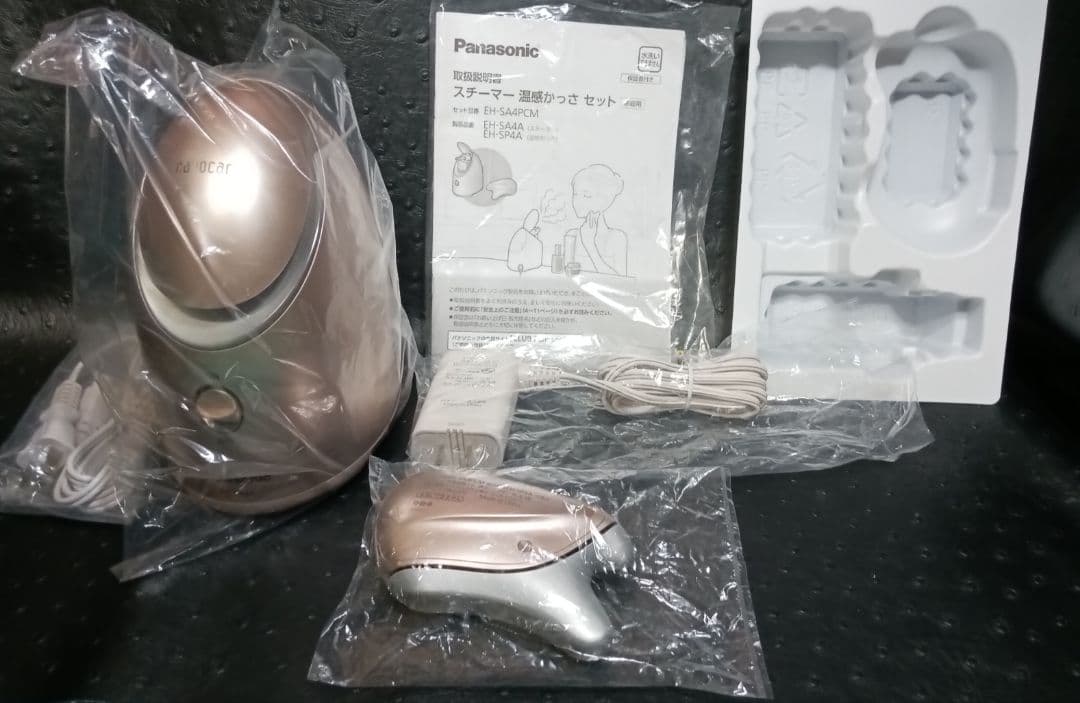 パナソニック スチーマー ナノケア 美顔器 温感かっさ ゴールド