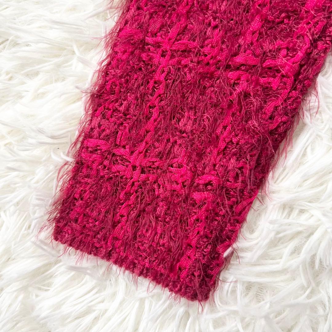 新品タグ付き　定価約4万　ピンキーアンドダイアン　ツイードカーディガン　レッド