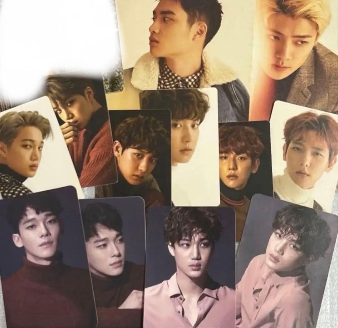 EXO公式ポストカード　ステッカー　チャニョル　セフン　ディオ　ベッキョン　カイ