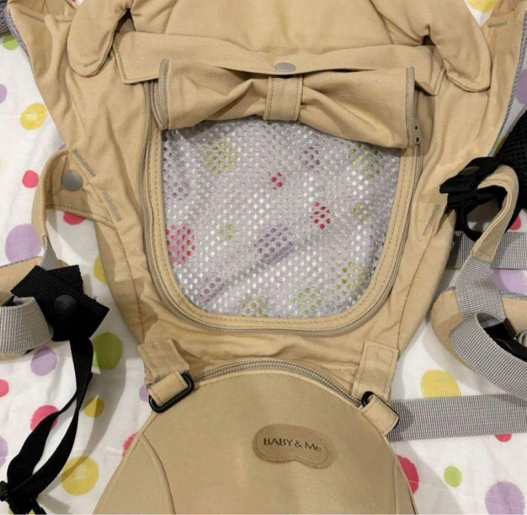 極美品✨希少✨ベビーアンドミーヒップシート ベージュ 新生児抱っこ紐 快適涼しい