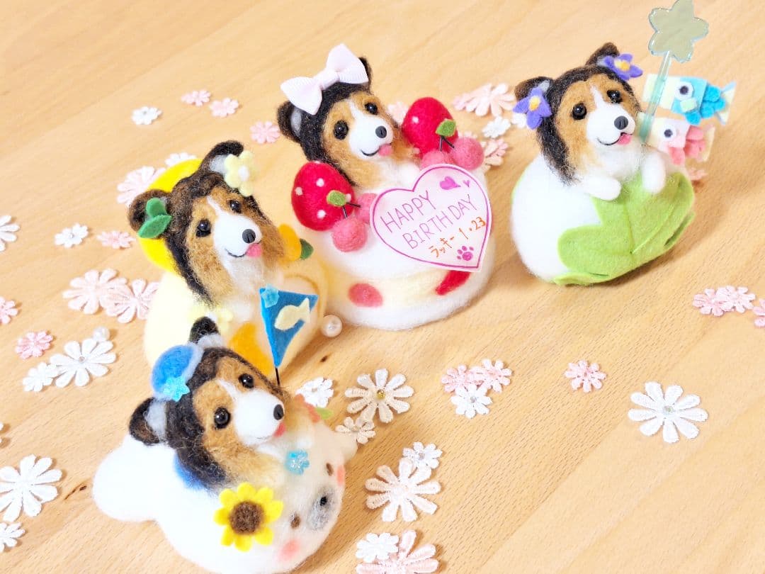 みーたん♪ 羊毛フェルト オーダー 愛犬 シェルティー ☆