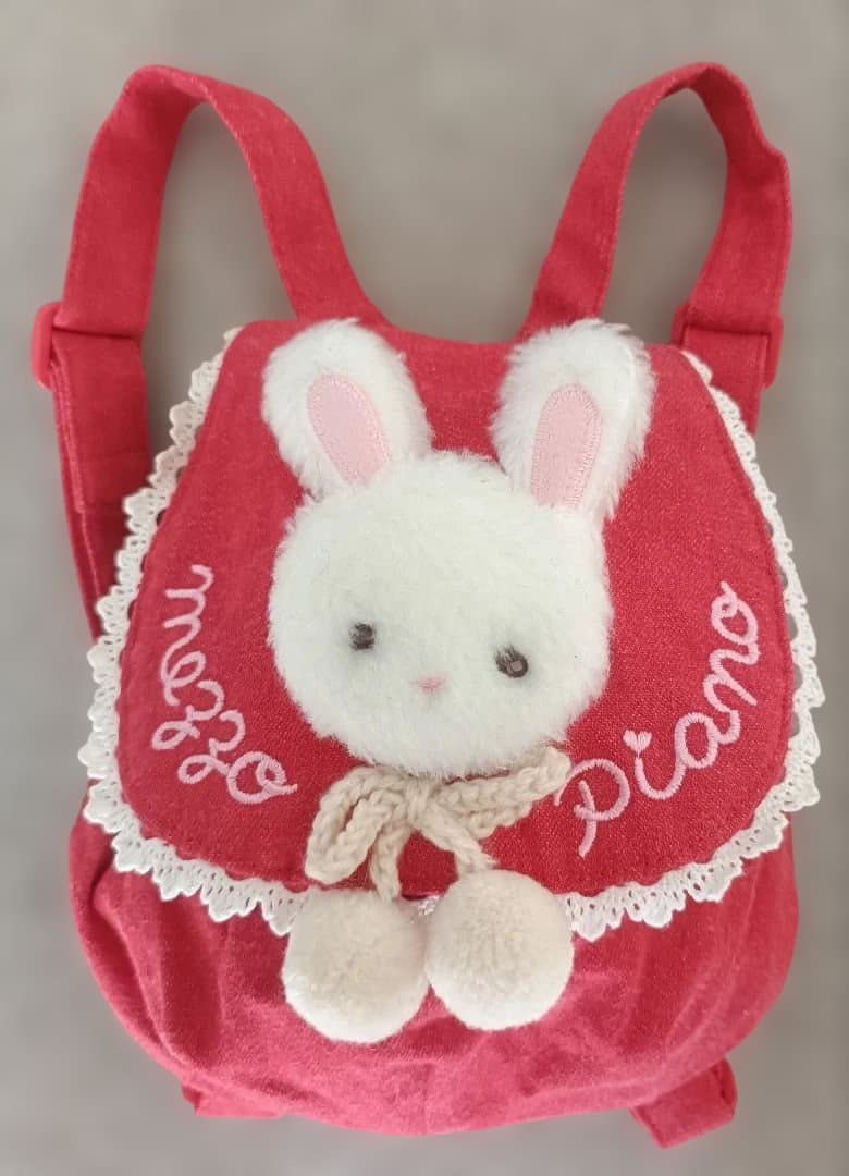 mezzo piano/メゾピアノうさぎ ベビーリュック赤