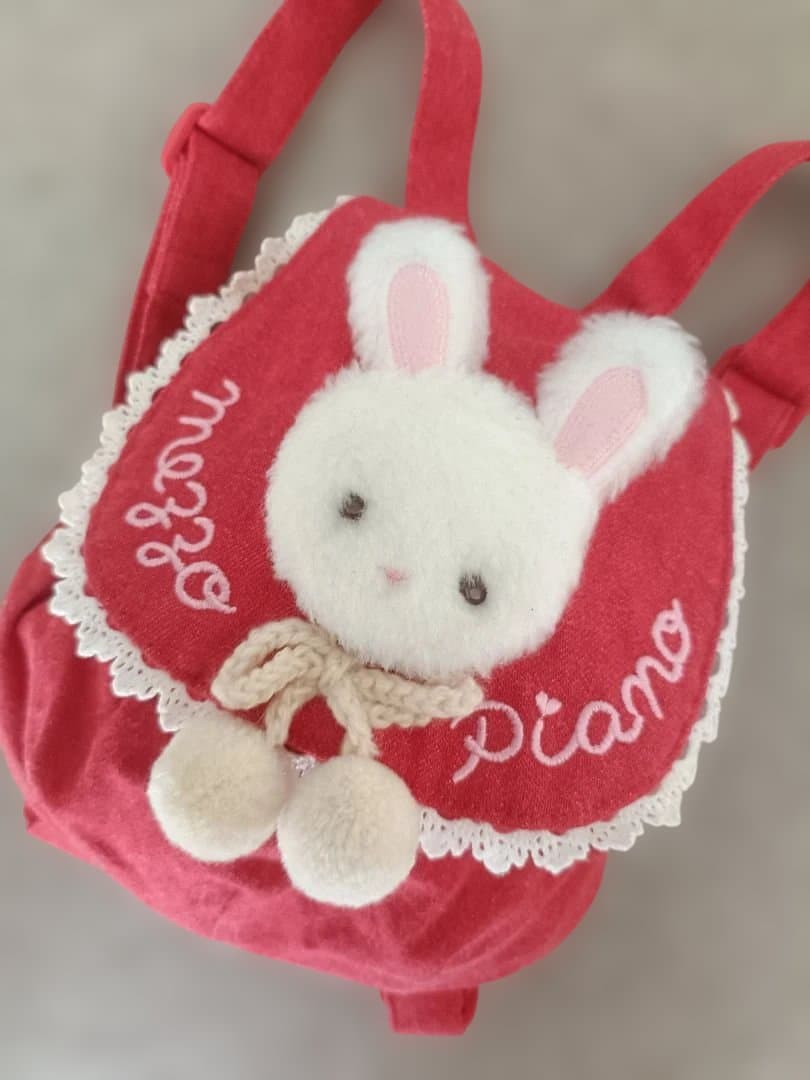 mezzo piano/メゾピアノうさぎ ベビーリュック赤