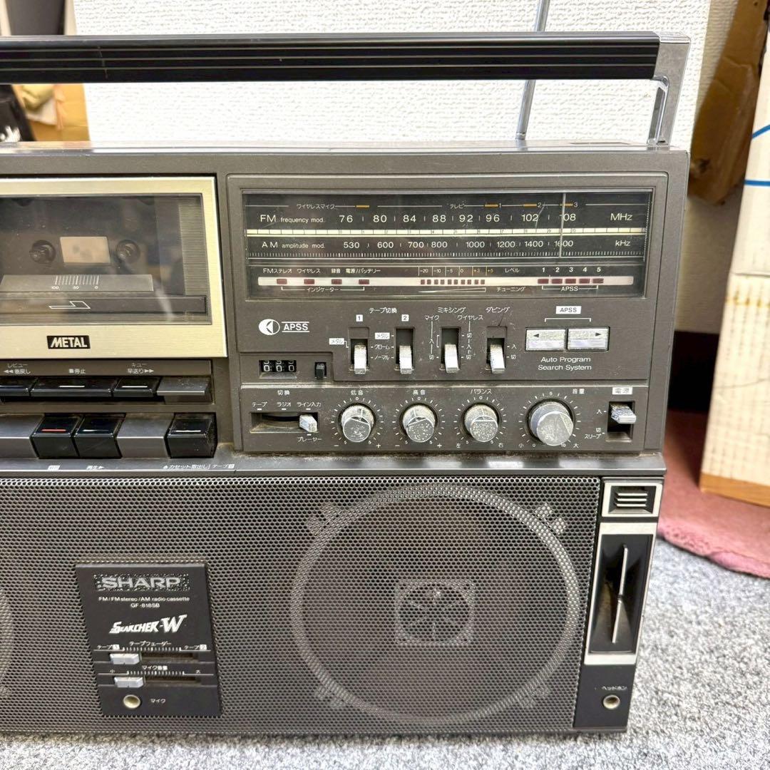 シャープ 大型ステレオラジカセ GF-818SB THE SEARCHER-W