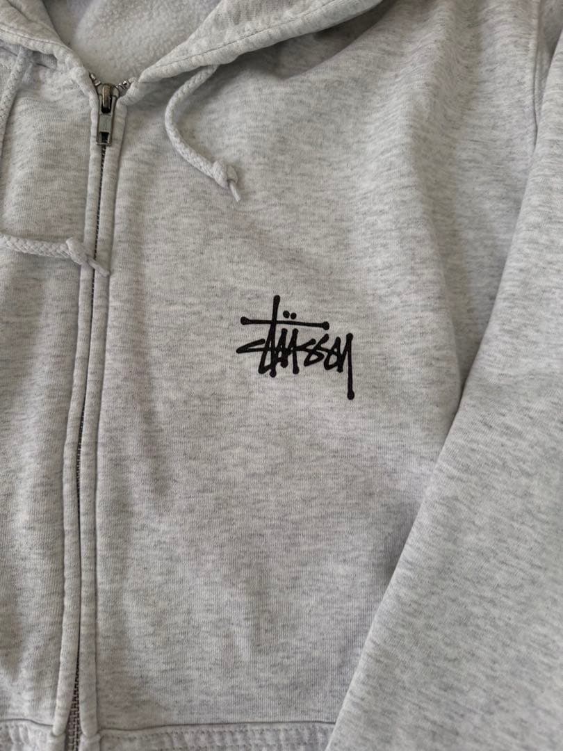 Stussy グレー パーカー Lサイズ