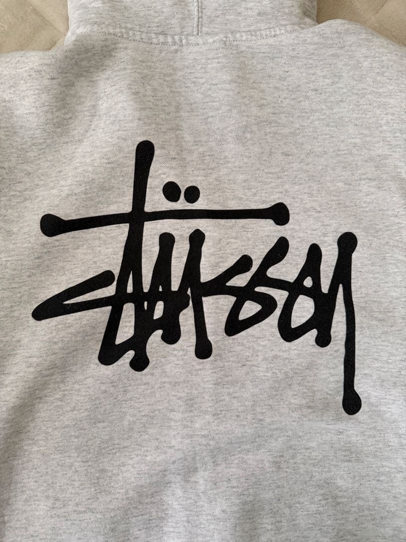 Stussy グレー パーカー Lサイズ